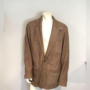 Orvis 100% Suede 2 button Blazer Jacket